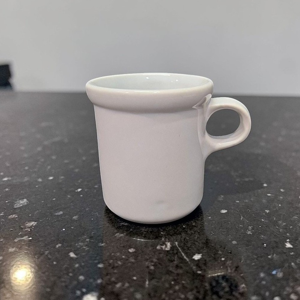 McCoy Pottery White Ceramic Mug #1412, USA Made Replacement Coffee Cup, Vintage